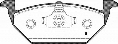 OPEN PARTS bpa063320 -  Комплект тормозных колодок, дисковый тормоз